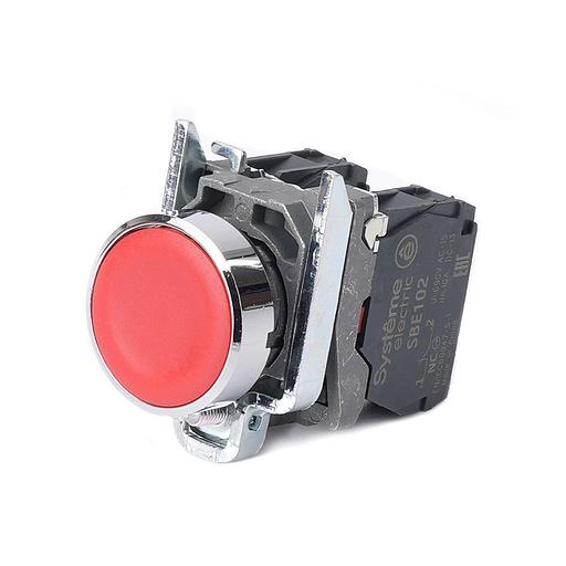 Кнопка SB4 в сборе модульная 22мм красная с возвратом металл 1НО+1НЗ фото 1