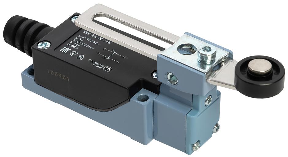 Выключатель концевой КВ-8108 регулируемый рычаг с пластиковым роликом IP65 IEK фото 1