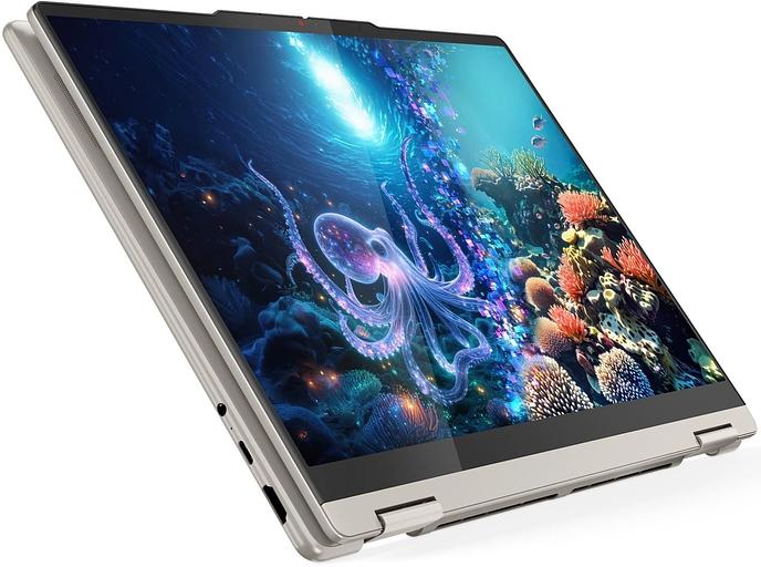 Ноутбук Lenovo Yoga 7 14AKP10 Ryzen AI 7 350 24Gb SSD1Tb AMD Radeon 860M 14" OLED Touch WUXGA (1920x1200) без ОС beige WiFi BT Cam (83JR0062RK) фото 7