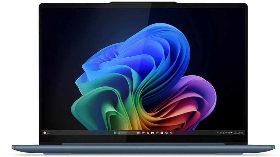 Ноутбук Lenovo Yoga Slim7 14AKP10 Ryzen AI 5 340 16Gb SSD1Tb AMD Radeon 840M 14" OLED 2.8K (2880x1800) Windows 11 Home turquoise WiFi BT Cam (83JY0009RK) фото 2