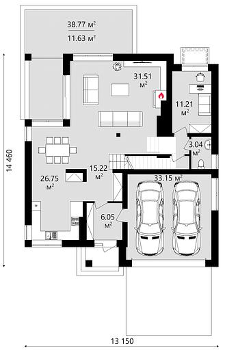Проект дома KDR – 127 фото 5