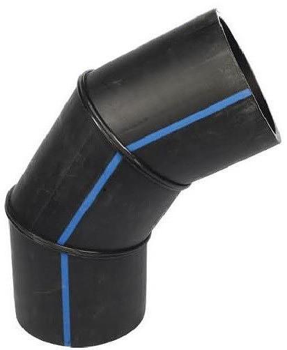 Отвод сварной 3-х сегментный 315 45 гр ПЭ100 SDR17 фото 1