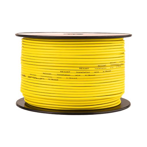 Провод ПГВА 1х0.75 мм2, желтый, бухта 100 м фото 3