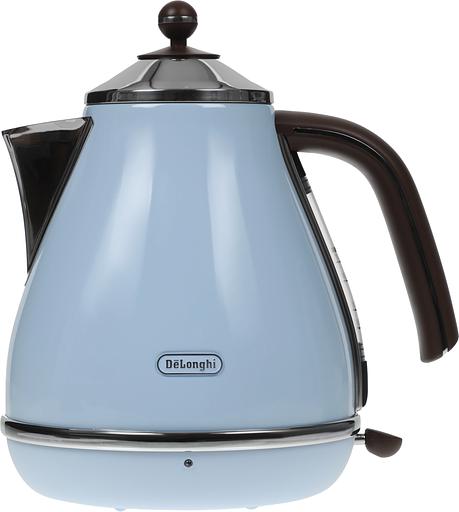 Чайник электрический Delonghi KBOV2001.AZ 1.7л. 2000Вт голубой корпус: металл/пластик фото 1