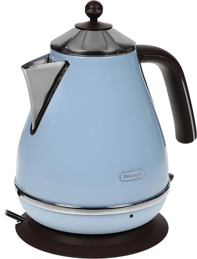 Чайник электрический Delonghi KBOV2001.AZ 1.7л. 2000Вт голубой корпус: металл/пластик фото 2