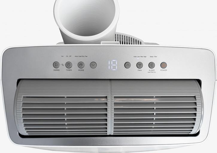 Кондиционер мобильный Midea MPPT-12CRFN7-Q серебристый/белый площ.35м2 инверт. фото 5