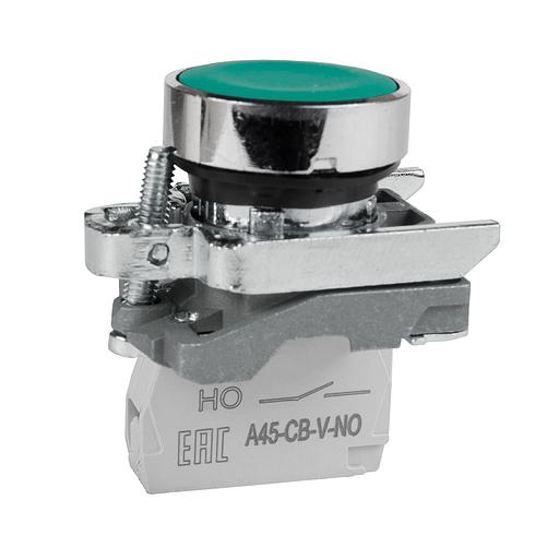 Кнопка OptiSignal D22 C4-P-310 зеленая металл 1НО XB4BA31 фото 1