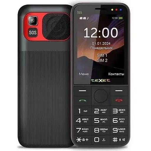 TEXET TM-315 цвет черный-красный фото 1
