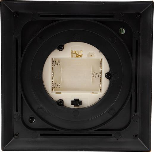 Декоративный фонарь со свечкой и шишкой, бронзовый корпус, размер 14x14x27 см, цвет теплый белый фото 4