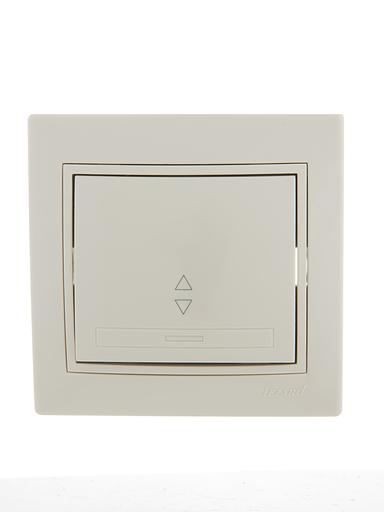 Выключатель проходной 1-кл. СП Мира 10А IP20 крем./крем. LEZARD 701-0303-105 фото 1