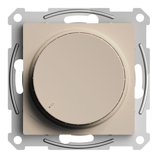 СВЕТОРЕГУЛЯТОР ATLASDESIGN (диммер) повор-нажим, LED, RC, 400Вт, мех., ПЕСОЧНЫЙ фото 3