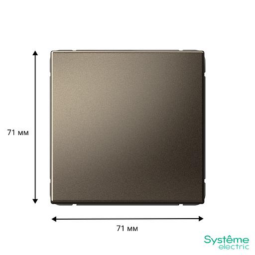 Переключатель 1-кл. ArtGallery 10AX быстрозажим. клем. механизм мокко SE GAL000661S фото 6