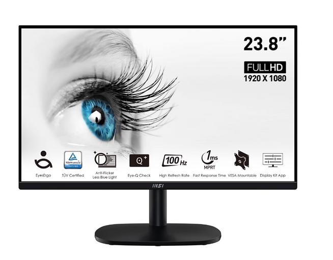 Монитор MSI 27'' PRO MP275QPG, 16:9, IPS, QHD, 4ms, 300cd, 100Hz, HDMI, DP, SPK, HAS фото 1