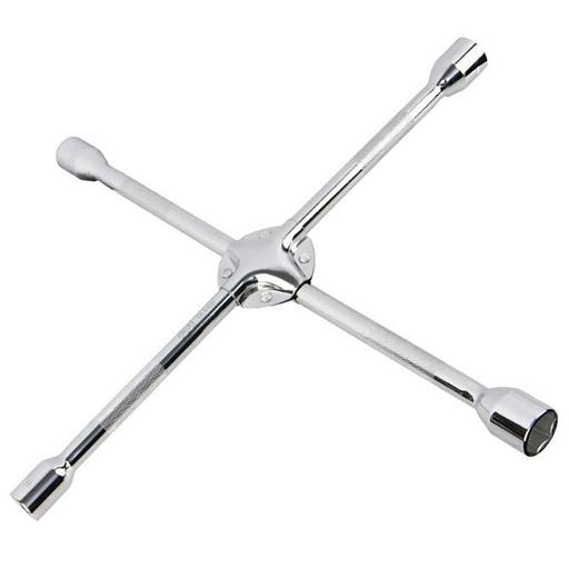 Крестообразный балонный усиленный ключ Deli DL4418 длина 450мм, головки 17x19x21x23мм, сталь Cr-V фото 1