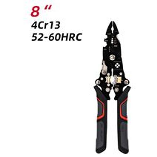 Инструмент многофункциональный складной для работы с проводами Deli DL383014 нержавеющая сталь, прорезиненные рукоятки фото 1