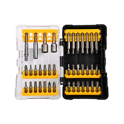 Набор бит и адаптеров 39 предметов в пластиковом кейсе Deli DL251202 сталь Cr-V фото 1