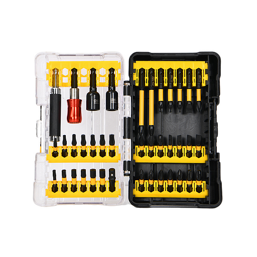 Набор ударных бит и адаптеров 39 предметов в пластиковом кейсе Deli DL251203 сталь S2 фото 1