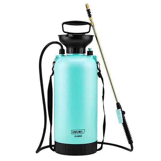 Опрыскиватель садовый помповый Deli DL581108-E1 8л, регулируемый разбрызгиватель фото 2
