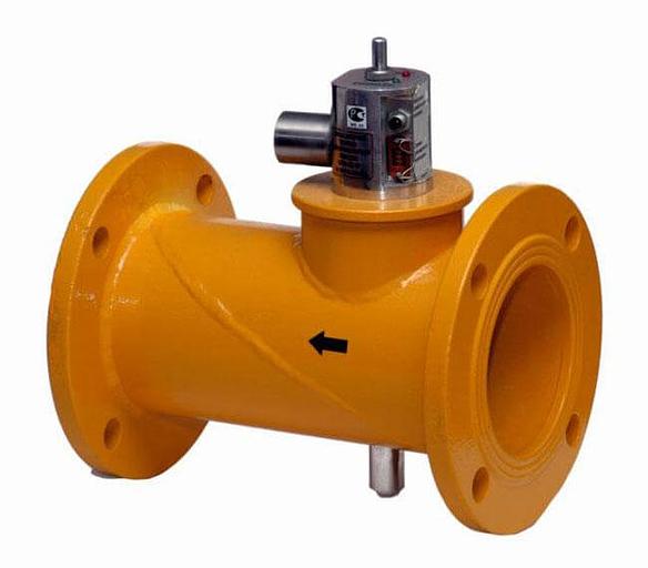 КЗГЭМ 65 Клапан газовый запорный электромагнитный фланцевый фото 1