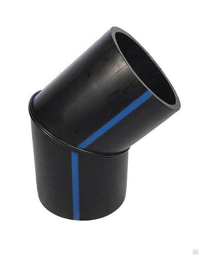 Отвод 280 45 гр ПЭ100 SDR17 сварной 2-х сегментный фото 1