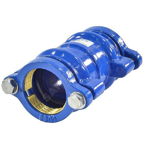 Муфта 75 ДРК соединительная для ПЭ и ПВХ труб фото 1