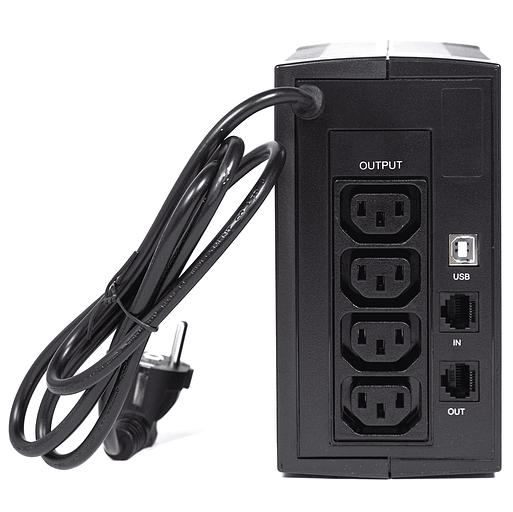 ИБП ЮНИОР 850, 850/480 ВА/Вт, LED, USB, RJ11/RJ45, IEC-C13x4/ line-interactive AS tower фото 4