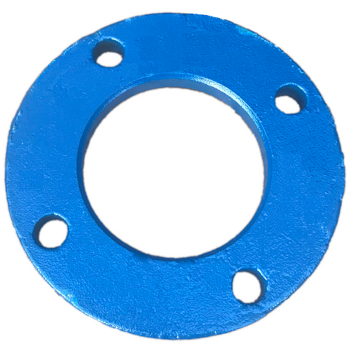 Фланец 50/63 pn 10 под втулку ПЭ стальной с эпоксидным покрытием фото 1