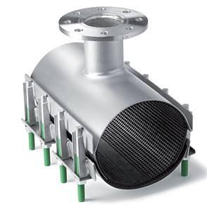 Седелка 500 (520-540)*100 нерж. сталь фланцевая для полиэтиленовых труб фото 1