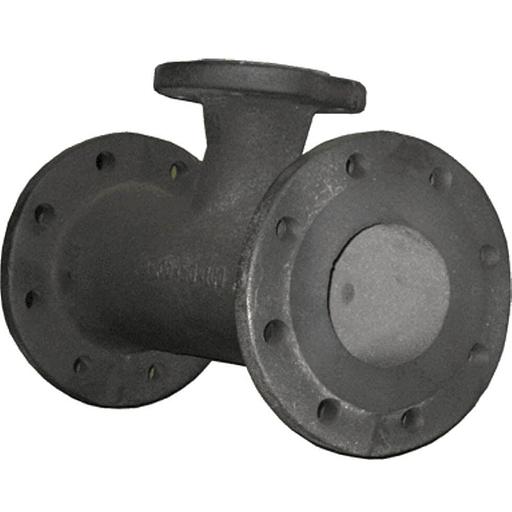 Тройник ТФ 100х50 чугунный фланцевый переходной с ЦПП вчшг фото 1