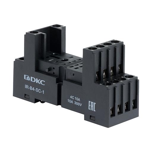 Колодка с винтовыми клеммами для реле на 4 группы: IR-24DC/220DC/230AC-4CO фото 1