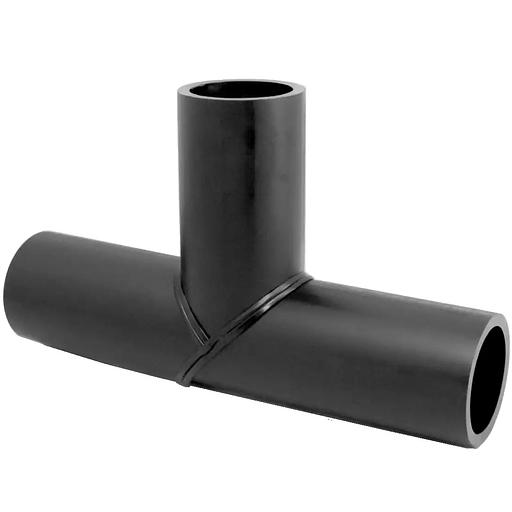 Тройник 125 ПЭ100 SDR11 сварной сегментный полиэтиленовый ПНД фото 1