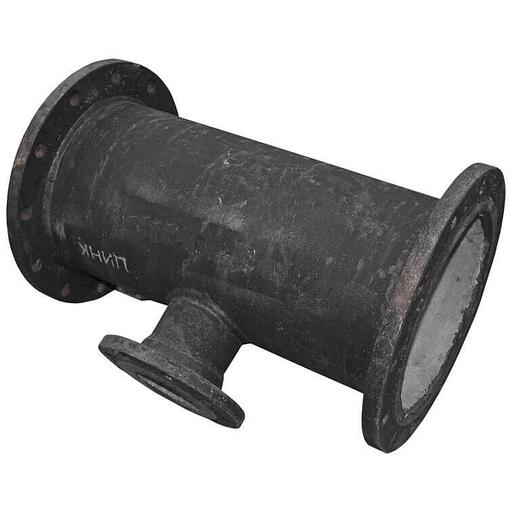 Тройник ТФ 400х300 чугунный фланцевый переходной с ЦПП вчшг фото 1