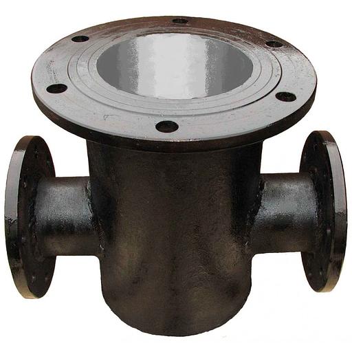 ППФ 100 Пожарная подставка двойная фланцевая чугунная ППДФ ЛАК ЦПП фото 1