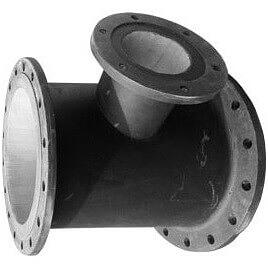 ППФ 300 Пожарная подставка двойная фланцевая чугунная ППДФ ЛАК ЦПП фото 1