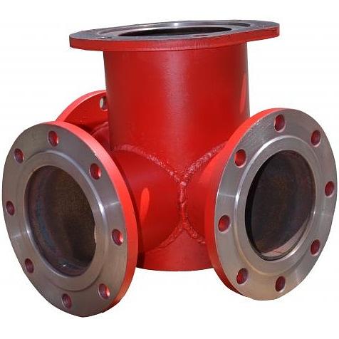 ППТФ 200 Пожарная подставка тройник фланцевый стальной фото 1