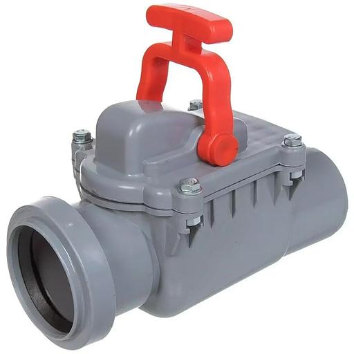 Клапан 50 обратный канализационный воздушный раструбный полипропиленовый для ПВХ и ПП труб фото 1