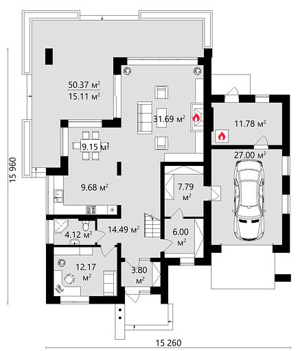 Проект дома KDR – 2 фото 4