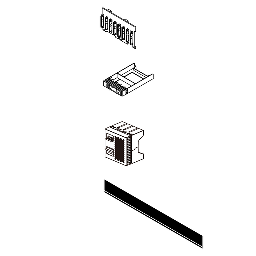 Комплектующие корпусов Lenovo ThinkSystem V3 2U 8x2.5" AnyBay Backplane Option Kit фото 1
