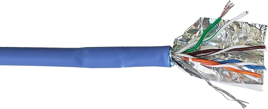 Кабель информационный Lanmaster LAN-5EFTP-PT-LSZH-BL кат.5E FTP 4 пары 26AWG LSZH внутренний 305м синий фото 1