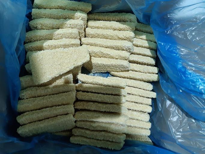 Рыбный кулинарный полуфабрикат мороженый. Формованные изделия: Котлеты рыбные «ТРЕУГОЛЬНИКИ тресковые» фото 1
