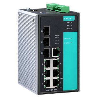 Управляемый коммутатор 7 x 10/100BaseTX, 3 x Gigabit SFP (оптика) фото 1