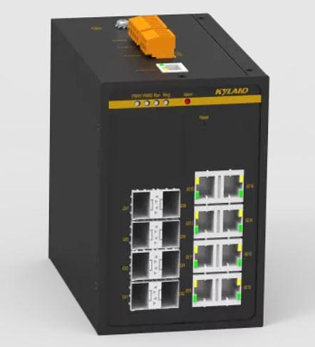 Управляемый коммутатор c 8 слотами 100/1000Base-X SFP, 8 портами 10/100Base-T(X) (разъем RJ45), один вход питания 110-240 В перем. или 110-220 В пост. фото 1