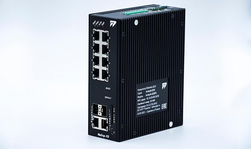 Управляемый коммутатор c 8 портами 10/100Base-T(X) (разъем RJ45), 2 Combo-портами (10/100/1000BaseTX или 100/1000BaseSFP) фото 1