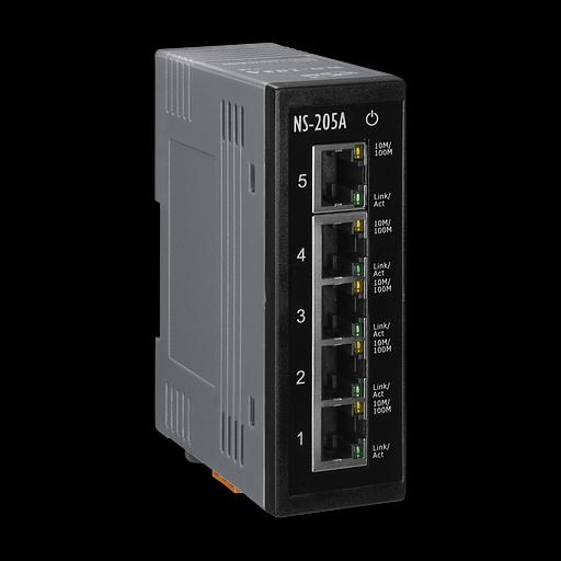 Коммутатор 5 x 10/100BaseTX, питание +12 ~ +48 В фото 1