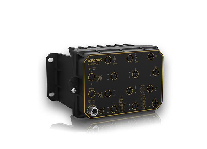 Коммутатор 4 x 10/100/1000BaseTX с функцией Bypass (2 пары), 8 x 10/100BaseTX (разъем M12), два входа питания 24 В пост. фото 1