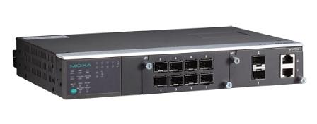 Шасси коммутатора 2 уровня, до 10 портов, IEC-61850-3, питание 220 В (пост/перем.), 2 слота для модулей PM-7200. Вертикальная ориентация. фото 1