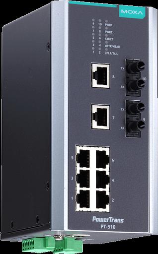 Управляемый коммутатор 8 x 10/100BaseTX, 2 x 100BaseFX (многомодовое оптоволокно), питание - 110/220 В пост./перем., разъем ST фото 1