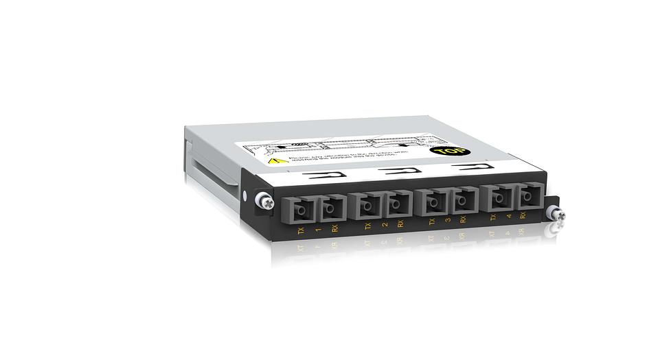 Модуль 4 x 100BaseFX (многомодовое волокно, разъем SC), 0.5U фото 1