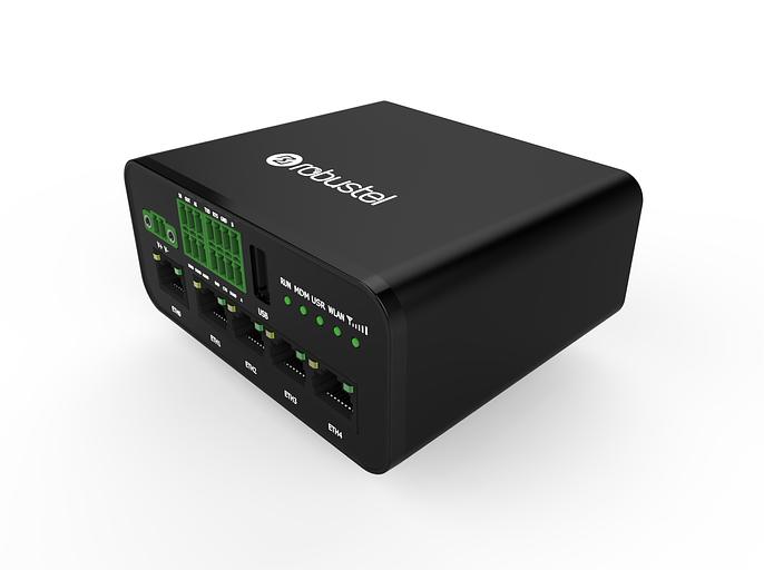 Cотовый маршрутизатор с модулем LTE CAT4 MEIG SLM770A-CE, модулем Wi-Fi 802.11 b/g/n, поддержкой VPN, 2 слотами для SIM карт, 5 Ethernet портами, 1 каналом DI, 1 каналом DO, 1 каналом AI, 1 портом RS-232, 1 портом RS-485, питанием 9~36 В пост. / PoE, 1 ан фото 1