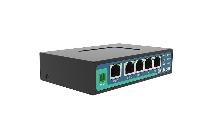 Cотовый маршрутизатор с модулем LTE CAT4 MeiG SLM770A-CE, модулем Wi-Fi 802.11 b/g/n, поддержкой VPN, 2 слотами для SIM карт, 5 Ethernet портами, питание 9~36 В пост. / PoE, 2 антеннами LTE. 2 антеннами Wi-Fi фото 1